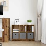 vidaXL Servírovacia skriňa Staré drevo 73,5 x 22,5 x 53,5 cm – Obrázok 4