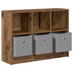 vidaXL Servírovacia skriňa Staré drevo 73,5 x 22,5 x 53,5 cm – Obrázok 5