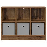 vidaXL Servírovacia skriňa Staré drevo 73,5 x 22,5 x 53,5 cm – Obrázok 6