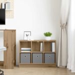 vidaXL Servírovacia skriňa Remeselný dub 73,5 x 22,5 x 53,5 cm – Obrázok 4