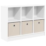 vidaXL Servírovacia skriňa so zásuvkou Biela 88,5 x 27,5 x 63,5 cm – Obrázok 2