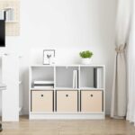 vidaXL Servírovacia skriňa so zásuvkou Biela 88,5 x 27,5 x 63,5 cm – Obrázok 4