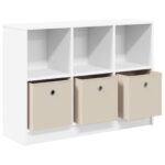 vidaXL Servírovacia skriňa so zásuvkou Biela 88,5 x 27,5 x 63,5 cm – Obrázok 5