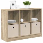 vidaXL Servírovacia skriňa Sonoma dub 88,5 x 27,5 x 63,5 cm – Obrázok 3