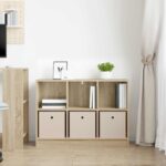 vidaXL Servírovacia skriňa Sonoma dub 88,5 x 27,5 x 63,5 cm – Obrázok 4
