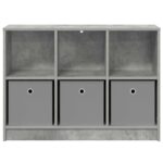 vidaXL Servírovacia skriňa Betónová šedá 88,5 x 27,5 x 63,5 cm – Obrázok 6