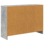 vidaXL Servírovacia skriňa Betónová šedá 88,5 x 27,5 x 63,5 cm – Obrázok 8