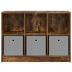 vidaXL Servírovacia skriňa Dymová dub 88,5 x 27,5 x 63,5 cm – Obrázok 6