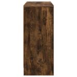 vidaXL Servírovacia skriňa Dymová dub 88,5 x 27,5 x 63,5 cm – Obrázok 7