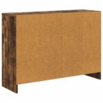 vidaXL Servírovacia skriňa Dymová dub 88,5 x 27,5 x 63,5 cm – Obrázok 8
