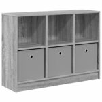 vidaXL Servírovacia skriňa Sivý Sonoma 88,5 x 27,5 x 63,5 cm – Obrázok 2