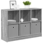 vidaXL Servírovacia skriňa Sivý Sonoma 88,5 x 27,5 x 63,5 cm – Obrázok 3