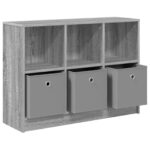 vidaXL Servírovacia skriňa Sivý Sonoma 88,5 x 27,5 x 63,5 cm – Obrázok 5