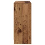 vidaXL Servírovacia skriňa Staré drevo 88,5 x 27,5 x 63,5 cm – Obrázok 7