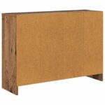 vidaXL Servírovacia skriňa Staré drevo 88,5 x 27,5 x 63,5 cm – Obrázok 8