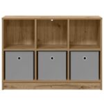 vidaXL Servírovacia skriňa Remeselný dub 88,5 x 27,5 x 63,5 cm – Obrázok 6