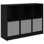 vidaXL Servírovacia skriňa so zásuvkou Čierny dub 102 x 32 x 73,5 cm – Obrázok 2