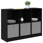 vidaXL Servírovacia skriňa so zásuvkou Čierny dub 102 x 32 x 73,5 cm – Obrázok 3