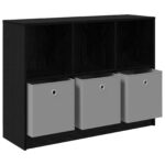 vidaXL Servírovacia skriňa so zásuvkou Čierny dub 102 x 32 x 73,5 cm – Obrázok 5