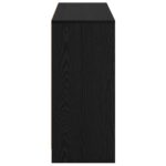 vidaXL Servírovacia skriňa so zásuvkou Čierny dub 102 x 32 x 73,5 cm – Obrázok 7