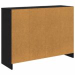 vidaXL Servírovacia skriňa so zásuvkou Čierny dub 102 x 32 x 73,5 cm – Obrázok 8