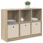 vidaXL Servírovacia skriňa so zásuvkou Sonoma dub 102 x 32 x 73,5 cm – Obrázok 3