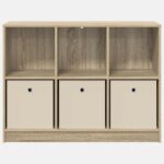 vidaXL Servírovacia skriňa so zásuvkou Sonoma dub 102 x 32 x 73,5 cm – Obrázok 6