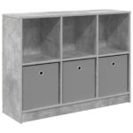 vidaXL Servírovacia skriňa Betónová šedá 102 x 32 x 73,5 cm – Obrázok 2