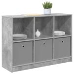 vidaXL Servírovacia skriňa Betónová šedá 102 x 32 x 73,5 cm – Obrázok 3