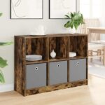 vidaXL Servírovacia skriňa so zásuvkou Dymová dub 102 x 32 x 73,5 cm