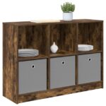 vidaXL Servírovacia skriňa so zásuvkou Dymová dub 102 x 32 x 73,5 cm – Obrázok 3