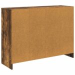 vidaXL Servírovacia skriňa so zásuvkou Dymová dub 102 x 32 x 73,5 cm – Obrázok 8