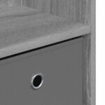 vidaXL Servírovacia skriňa so zásuvkou Sivý Sonoma 102 x 32 x 73,5 cm – Obrázok 10