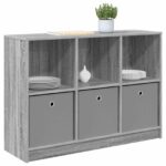 vidaXL Servírovacia skriňa so zásuvkou Sivý Sonoma 102 x 32 x 73,5 cm – Obrázok 3
