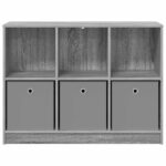 vidaXL Servírovacia skriňa so zásuvkou Sivý Sonoma 102 x 32 x 73,5 cm – Obrázok 6