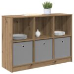 vidaXL Servírovacia skriňa Remeselný dub 102 x 32 x 73,5 cm – Obrázok 3