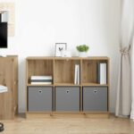 vidaXL Servírovacia skriňa Remeselný dub 102 x 32 x 73,5 cm – Obrázok 4