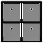vidaXL Servírovacia skriňa so zásuvkou Čierny dub 49,5 x 22 x 47 cm – Obrázok 6