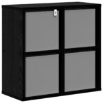 vidaXL Servírovacia skriňa so zásuvkou Čierny dub 49,5 x 22 x 47 cm – Obrázok 8