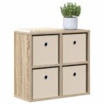 vidaXL Servírovacia skriňa so zásuvkou Sonoma dub 49,5 x 22 x 47 cm – Obrázok 3