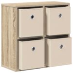 vidaXL Servírovacia skriňa so zásuvkou Sonoma dub 49,5 x 22 x 47 cm – Obrázok 5