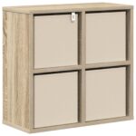 vidaXL Servírovacia skriňa so zásuvkou Sonoma dub 49,5 x 22 x 47 cm – Obrázok 8