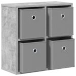 vidaXL Servírovacia skriňa so zásuvkou Betónová šedá 49,5 x 22 x 47 cm – Obrázok 5