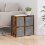 vidaXL Servírovacia skriňa so zásuvkou Dymová dub 49,5 x 22 x 47 cm