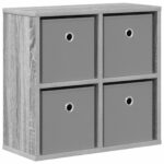vidaXL Servírovacia skriňa so zásuvkou Sivý Sonoma 49,5 x 22 x 47 cm – Obrázok 2