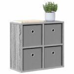 vidaXL Servírovacia skriňa so zásuvkou Sivý Sonoma 49,5 x 22 x 47 cm – Obrázok 3