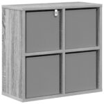 vidaXL Servírovacia skriňa so zásuvkou Sivý Sonoma 49,5 x 22 x 47 cm – Obrázok 8