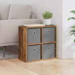 vidaXL Servírovacia skriňa so zásuvkou Staré drevo 49,5 x 22 x 47 cm