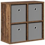 vidaXL Servírovacia skriňa so zásuvkou Staré drevo 49,5 x 22 x 47 cm – Obrázok 2