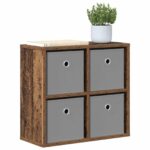 vidaXL Servírovacia skriňa so zásuvkou Staré drevo 49,5 x 22 x 47 cm – Obrázok 3